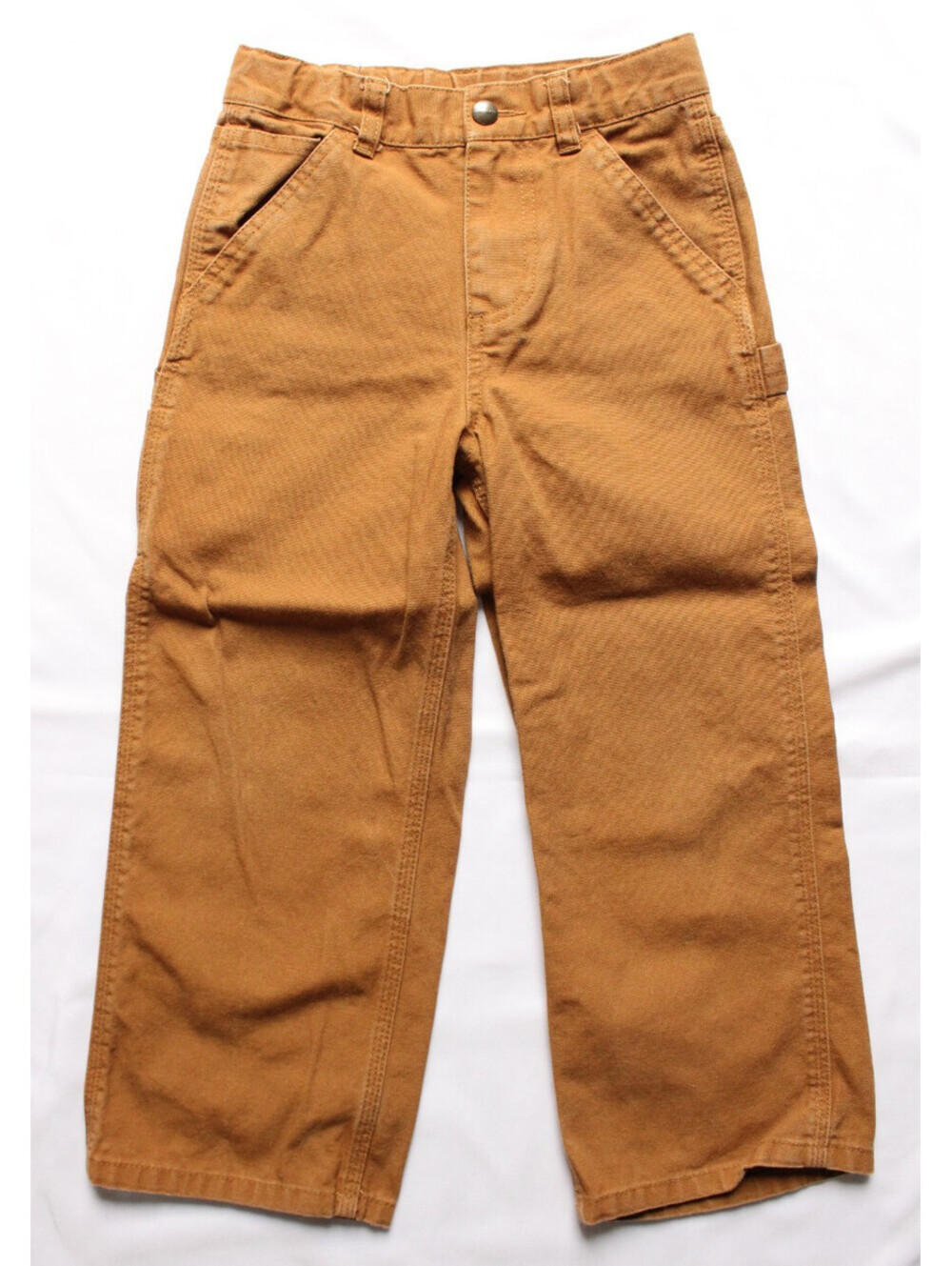 Carhartt Kids Loose Fit Canvas Utility Work Pant Size 5 Brown CK8311-D15